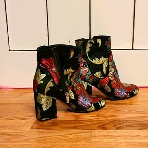 Floral booties